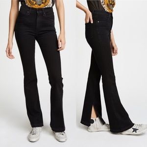 rag and bone ripped hem/slit jeans size 25